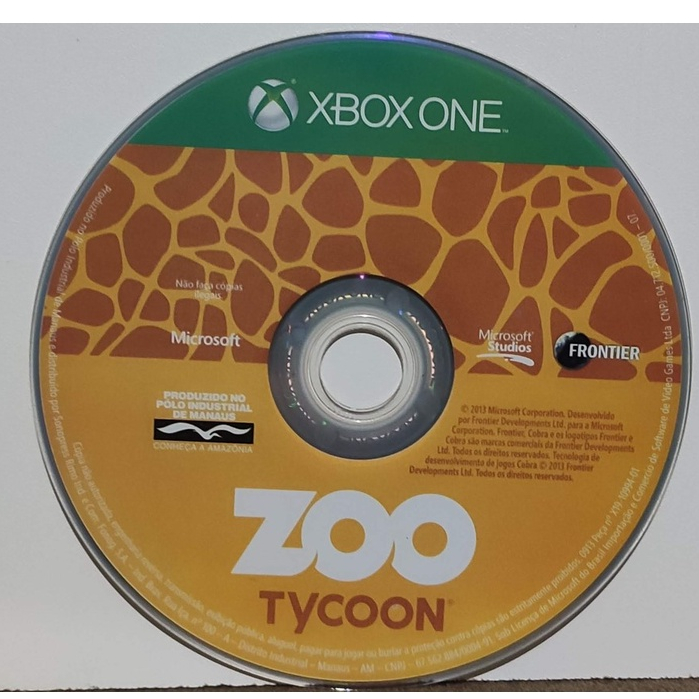 Jogo Original Zoo Tycoon (Somente Disco) xbox one Xbox Series X