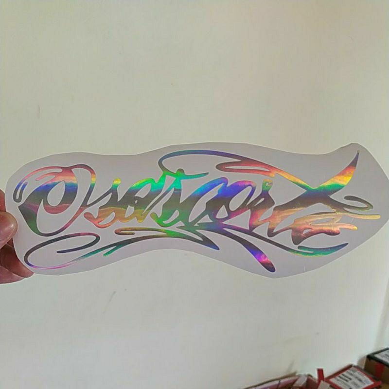 adesivo Osascorte que muda de cor holográfico para viseira de capacete carro moto e caminhão