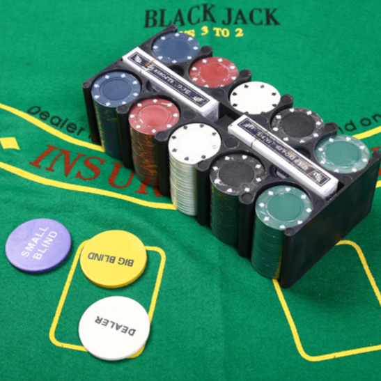 Maleta Poker Fichas Numeradas Baralho Kit Jogo Completo Mdf