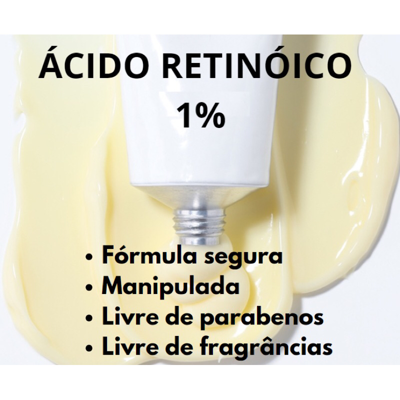 Ácido retinóico manipulado 30g creme - Uso caseiro (fórmula gentil e ...