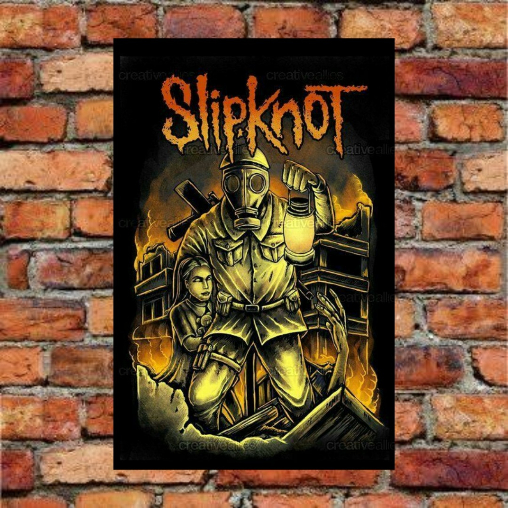 POSTER SLIPKNOT BANDA METAL ROCK NU METAL | Shopee Brasil