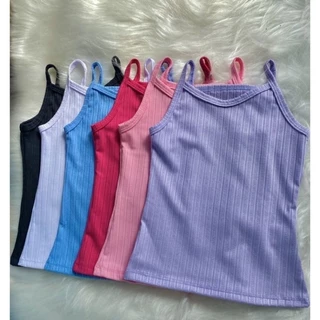 Kit 5 Blusa De Alcinha Regata Infantil 2 ao 12