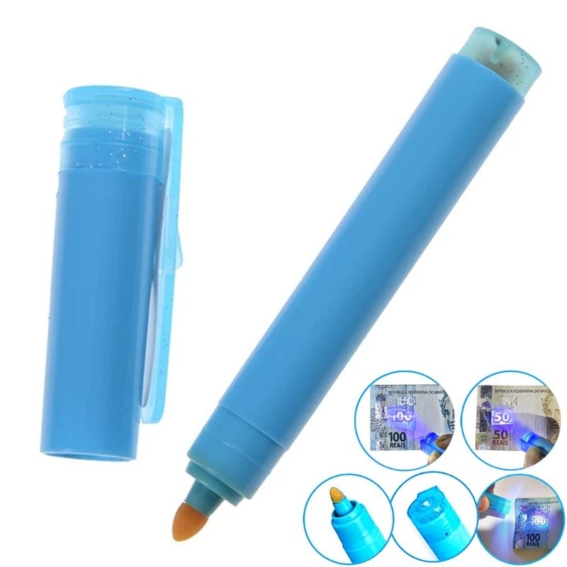 Caneta Testadora De Nota De Dinheiro Moeda | Shopee Brasil