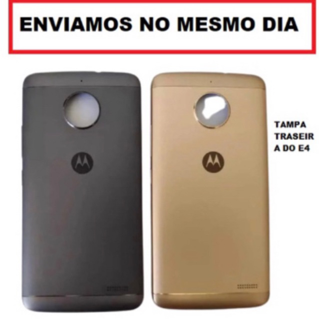 Tampa Traseira de Metal + Botoes Power Volume Moto E4 Plus Xt1773/1770