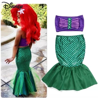 Fantasia Infantil Ariel Pequena Sereia Fantasia Cauda Sereia Envio Rápido