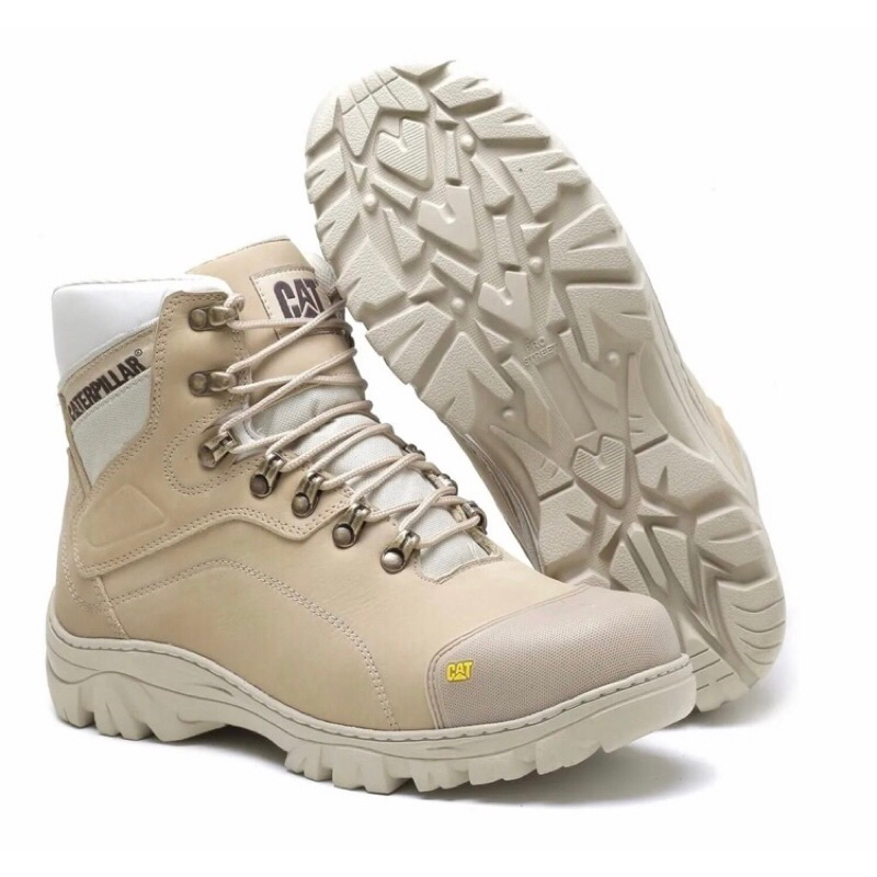 Bota Masculina Caterpillar 1600 em Couro Legítimo Promoção Relâmpago