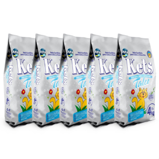 Combo 20 kg Areia Sanitária Higiênica para Gatos Kets Talco