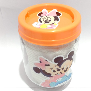 Potes transparente Baby Minnie e Mickey para várias finalidades de decoração e de uso- Encaixe nas tampas- temos á pronta entrega.