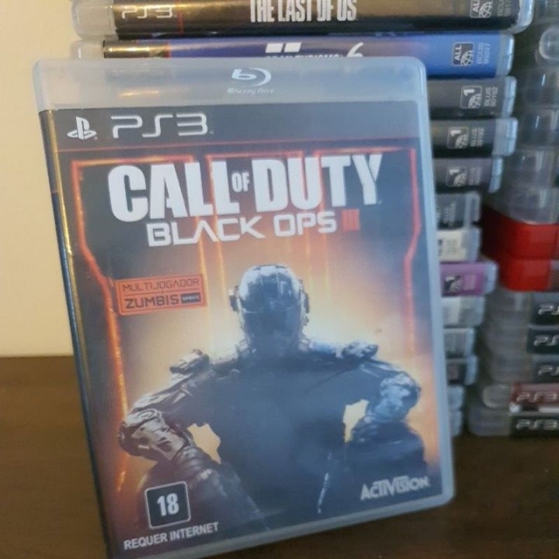 Call Of Duty Black Ops 3 Ps3 Midia fisica Original Seminova Funcionando e  Testada 100% perfeita encarte Original Envio Imediato Pra todo Brasil.  Levando mais de 2 jogos tem Promoção so - Desconto no Preço