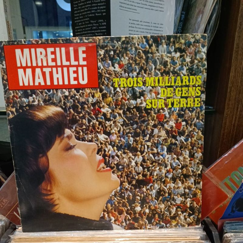 LP Mireille Mathieu Trois Milliards De Gens Sur Terre Shopee Brasil