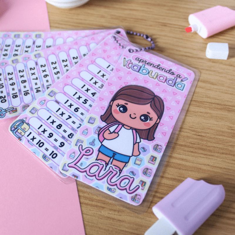 Chaveiro tabuada personalizada | Shopee Brasil