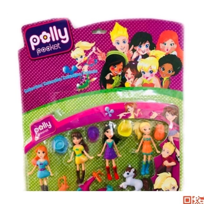 Kit Polly Pocket Boneca Infantil + Penteadeira Menina Rosa - Loja Zuza  Brinquedos