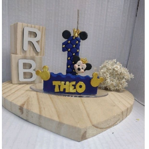 Vela Biscuit Mickey Realeza Shopee Brasil