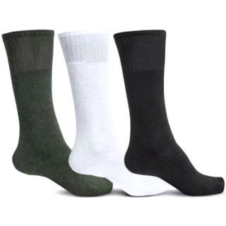 Kit com 2 Pares de Meia Preta Militar Confortável Resistente