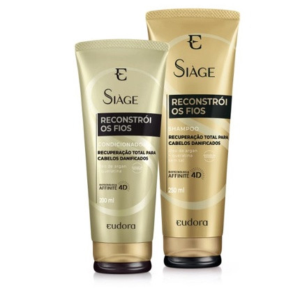 Kit Siàge Reconstrói Os Fios Shampoo + Condicionador
