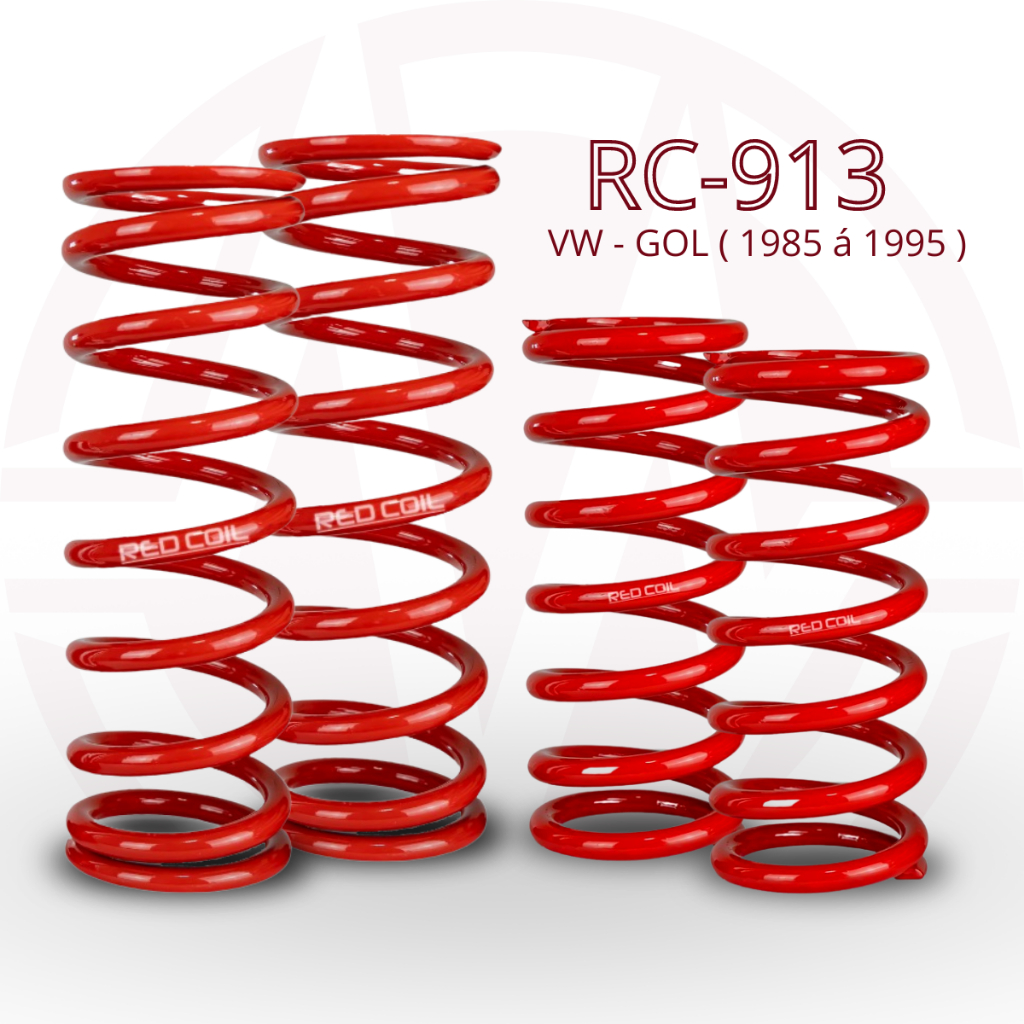 Kit Molas Red Coil Gol Quadrado 1985 A 1995 Rc-913 - Molas de