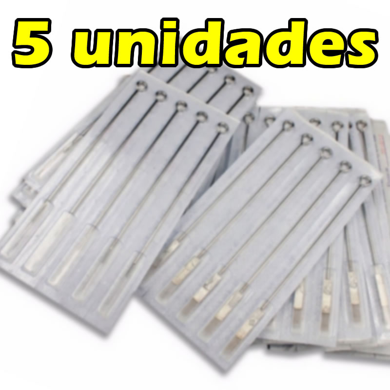 Kit 5 unidades de Pintura Magnum Reta ou Curvada MG MR Tatuagem Tattoo