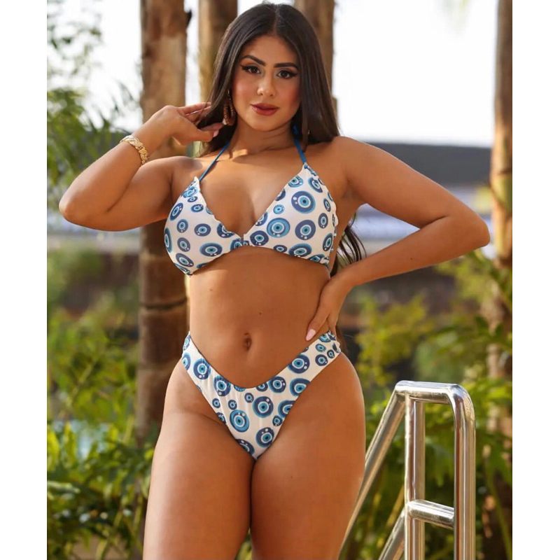 biquíni asa delta olho grego alcinha feminino lançamento