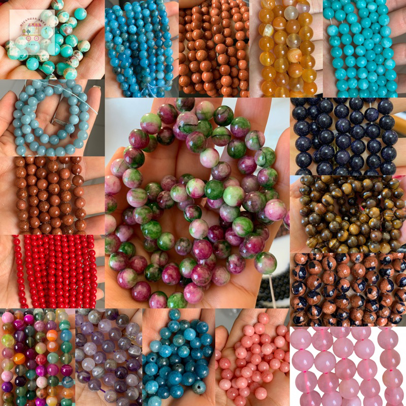Pedra soltas contas pedra natural miçangas 4mm 6mm 8mm 10mm