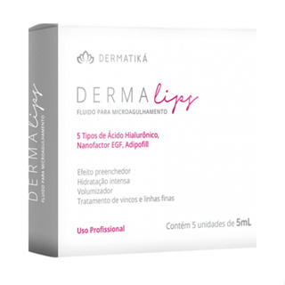 Fluido Microagulhamento Labial 5 Monodoses Derma Lips Dermatika