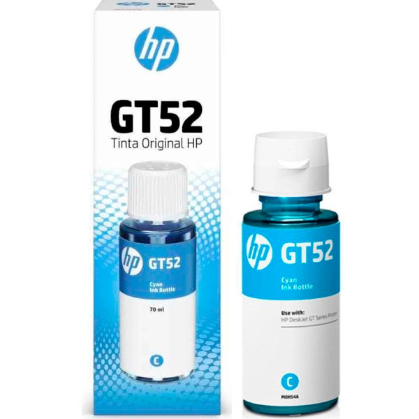 Refil de tinta gt52 ciano hp smart tank 510 series hp smart tank plus