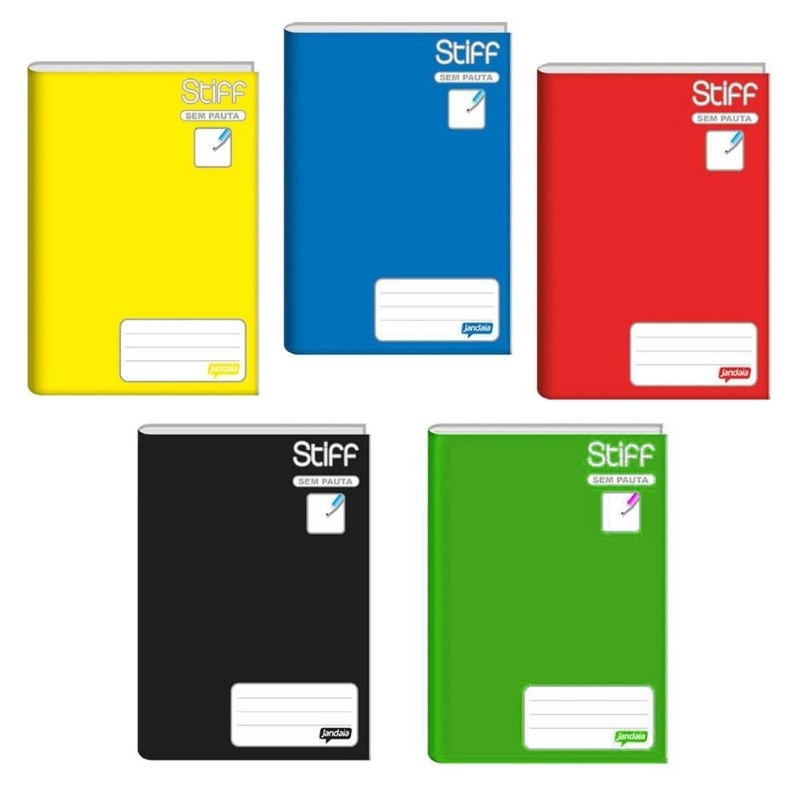 Kit 2 Caderno Brochura GRANDE SEM PAUTA 96 Folhas Não Tem Linha ...