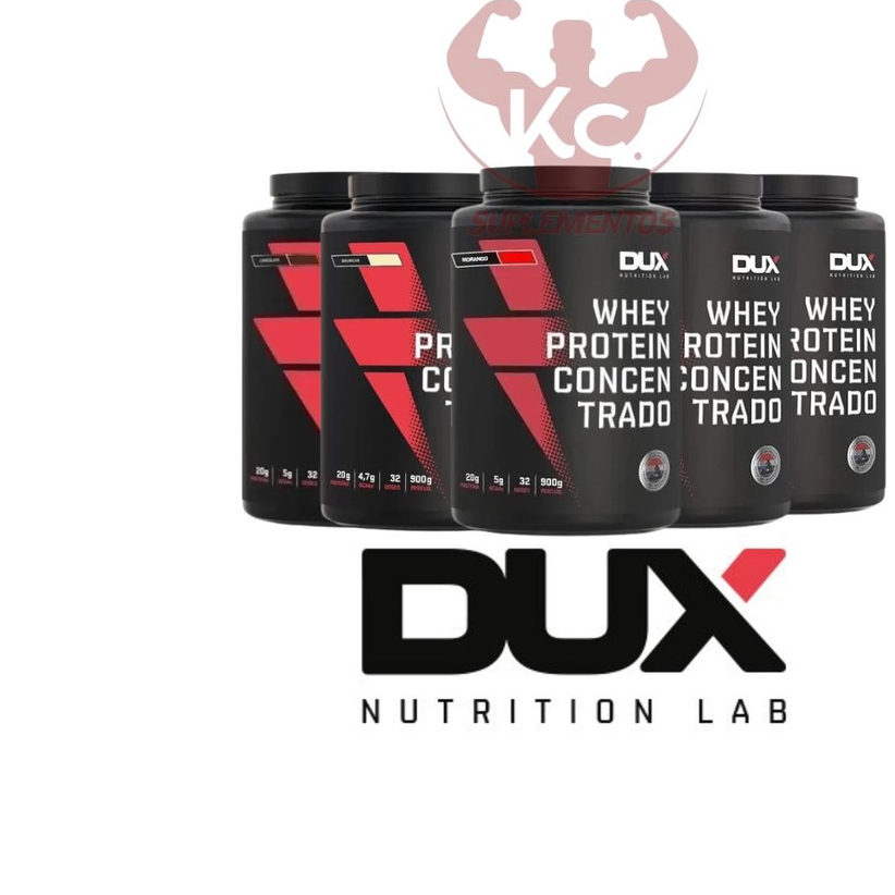 Whey Protein Dux Nutrition Concentrado 900g ( Escolha o Sabor )