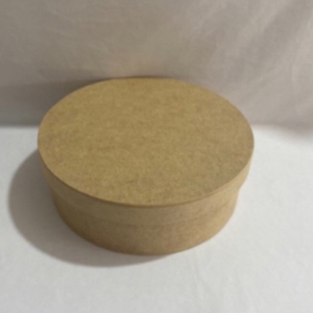 10 caixa redonda em MDF Cru 20x20x7