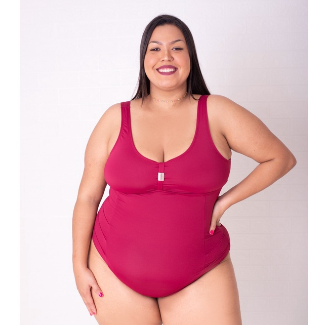Maiô Plus Size Disfarça Barriga Para Senhoras E Gordinhas Tamanhos