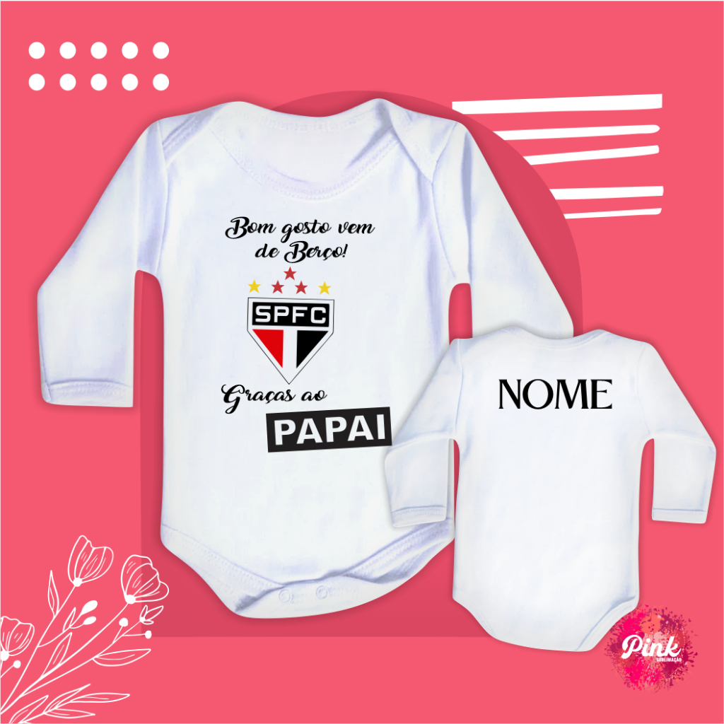 Body Flamengo I 2023/2024 + BRINDE Nome e número personalizável