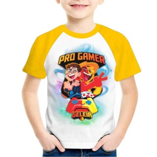Camisa Camiseta Geleia Gamer r Adulto E Infantil