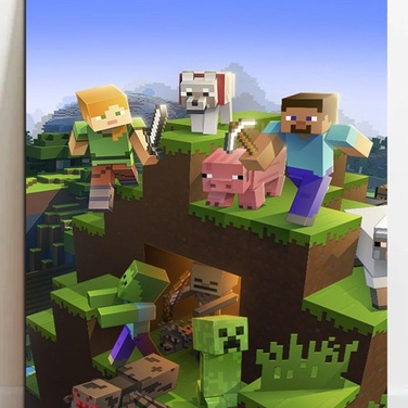 Quadro Minecraft MDF | Shopee Brasil