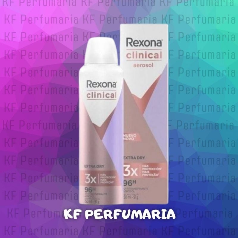 Kit 2 Desodorante Rexona Clinical Aerosol Refresh 96h +controle De Odor  150ml - Carrefour