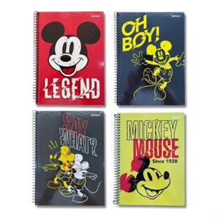 Caderno Do Mickey Espiral Capa Dura 240 folhas - 15 matérias