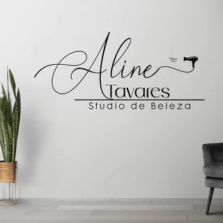 Adesivo decorativo logo lojas salão de beleza esmalteria logotipo logomarca nails design barbearia alongamento de cílios micropigmentação