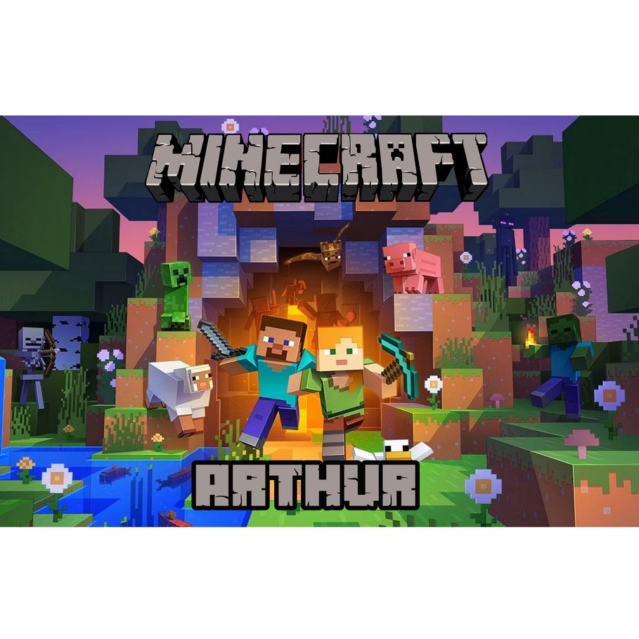 Garrafa Squeeze Minecraft 01 Personalize Com Nome Mod Sport | Shopee Brasil