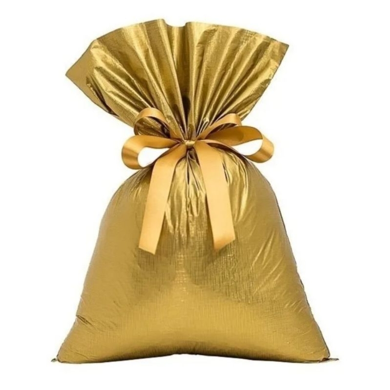 50 sacos de presente soft touch texturizado na cor vermelho