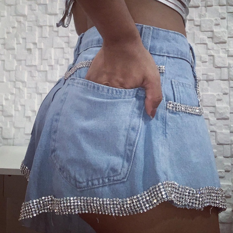 Short jeans pedraria