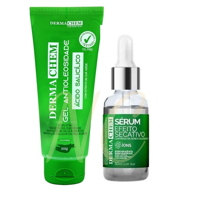 Kit Skin Care Pele Oleosa Sabonete Antioleosidade Serum Secativo Dermachem Shopee Brasil