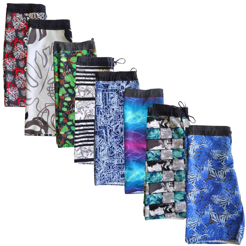 Bermuda Masculina Com Bolso Tactel Estampada Surf Piscina Praia Shorts Short