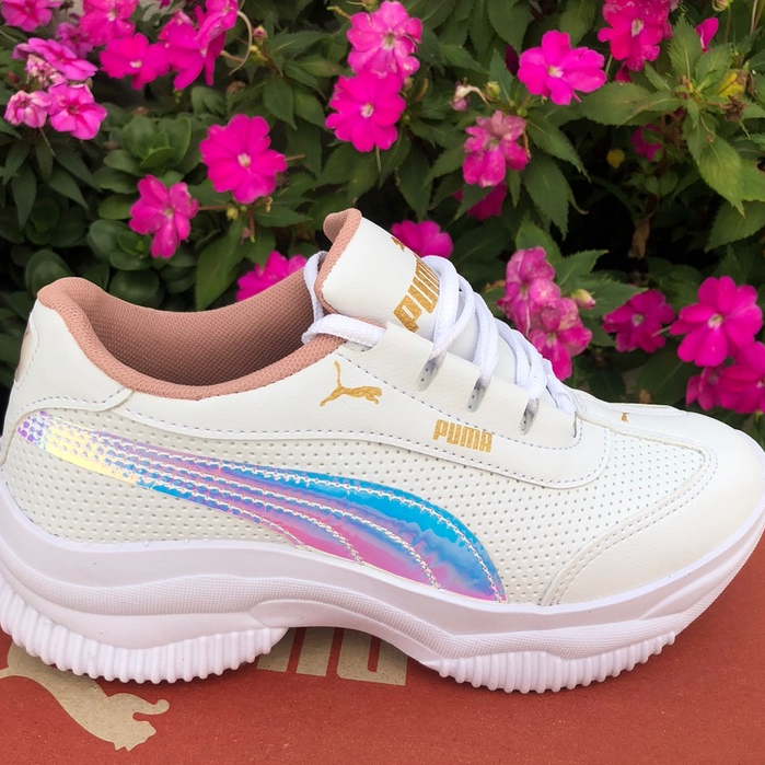 Tenis Feminino Puma Branco, Detalhe Na Lateral, Casual, Academia Puma  Caminhada Promoção Imperdível, Tênis Feminino Usado 90536155