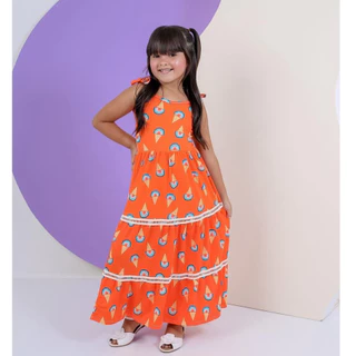 Vestido Infantil para menina estampado e liso