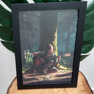 Quadro decorativo com moldura e vidro The Last of Us pôster geek gamer