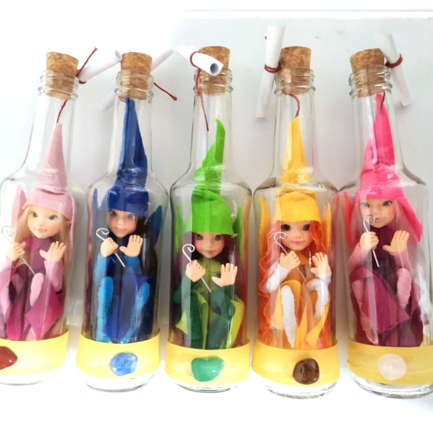 KIT 10 FADAS DUENDE NA GARRAFA | Shopee Brasil