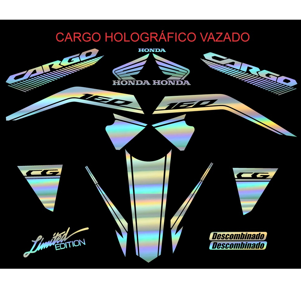 adesivo kit montadinha cargo/fan/start/titan | Shopee Brasil