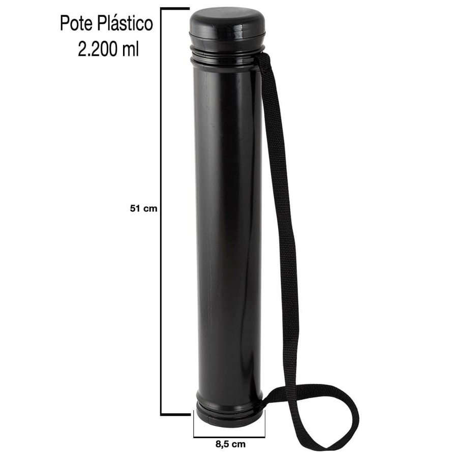 Tubo para Guardar Desenho com Alça 2200ml C/1unidade