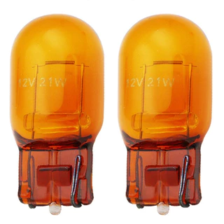 Kit 2 lâmpada T20 7505 Super Pingão 1 Polo 12v 21w laranja ambar