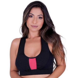 KIT 2 Top Academia com Bojo Removível Top com Bojo Nadador Academia Yoga Barato