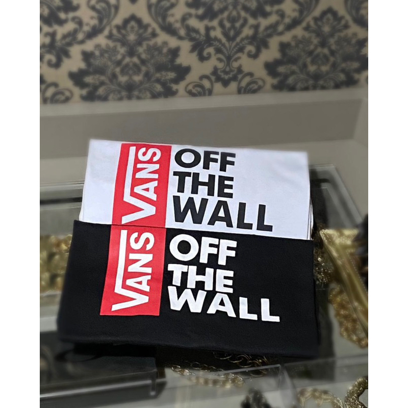 camiseta vans street wear preto / branco