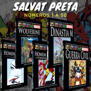HQs Salvat Capa Preta - Graphic Novel Marvel - Vingadores - X-men - Wolverine - Homem Aranha - Capa Dura - Vários Vols(1 ao 52) - Avulsos - Pronta Entrega